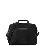 Torby sportowe - Delsey Wagram Dwukomorowa czarna torba na laptopa 15.6" - miniaturka - grafika 1