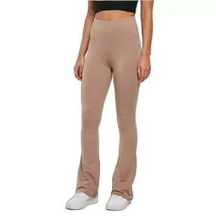 Urban Classics Legginsy z dżerseju Stretch dla kobiet spodnie do jogi, Kolor: Szarobrązowy, 4XL - Legginsy - miniaturka - grafika 1
