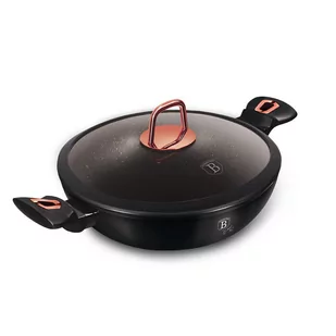 WOK GRANITOWY 30cm BERLINGER HAUS BH-7112 BLACK ROSE - Garnki - miniaturka - grafika 1