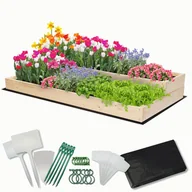 Szklarnie ogrodowe - Skrzynia na warzywa skrzynie na warzywniak drewniany 120x60 Dodatki EKO / Wamar-Sosenka - miniaturka - grafika 1