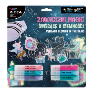DERFORM, zestaw zawieszek magic świecących w ciemności kidea - Zabawy w naśladowanie dorosłych - miniaturka - grafika 1