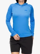 Bluzy sportowe damskie - Bluza termoaktywna damska Helly Hansen LIFA Active Solen GR Hoodie - ultra blue wave - miniaturka - grafika 1