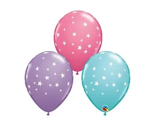 Qualatex Balony "Contempo Stars" pastel mix QUALATEX 11" 25 szt 88400 - Balony i akcesoria - miniaturka - grafika 1