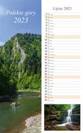 Kalendarze - Kalendarz 2023 Ścienny pasek Polskie góry - miniaturka - grafika 1