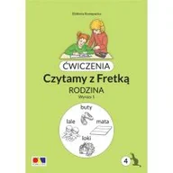 Pedagogika i dydaktyka - Ćwiczenia. Czytamy z Fretką cz. 4. Rodzina. Wyrazy 1 - miniaturka - grafika 1