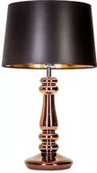 Lampy stojące - 4concepts Klasyczna LAMPA stołowa PETIT TRIANON COPPER L051261260 abażurowa LAMPKA nocna do sypialni czarna miedź L051261260 - miniaturka - grafika 1