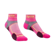 Skarpetki damskie - Damskie skarpety do biegania Bridgedale Ultralight T2 Coolmax Sport Low pink - 35-37 - miniaturka - grafika 1
