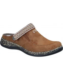 KLAPKI RIEKER - 900174-02 BROWN - Rieker - Klapki i japonki damskie - miniaturka - grafika 1