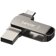 Pendrive - Pendrive, pamięć USB Lexar JumpDrive D400 Dual, 128GB (LJDD400128G-BNQNG) Szary - miniaturka - grafika 1