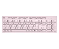 Klawiatury - CANYON Klawiatura HKB-W01 UK/US AAA Bezprzewodowa Beżowa CNS-HKBW01BG - miniaturka - grafika 1