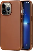 Etui i futerały do telefonów - Dux Ducis Naples etui do iPhone 13 skórzany pokrowiec (kompatybilny z MagSafe) brązowy - miniaturka - grafika 1