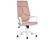 Fotele i krzesła biurowe - Lumarko Krzesło biurowe regulowane biało-różowe DELIGHT! - miniaturka - grafika 1