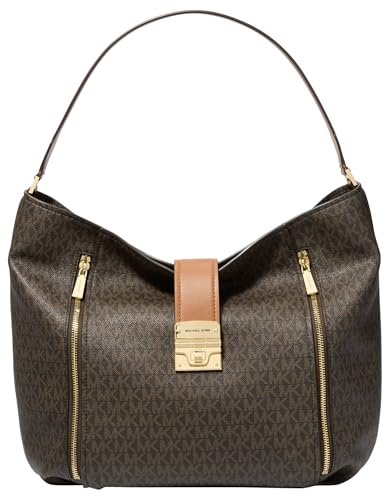 Michael Kors LG Hobo Shldr, torebka damska, wyjątkowa, Brn/Acorn, Taglia unica