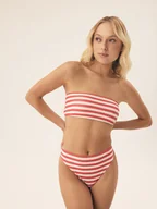 Stroje kąpielowe - Góra bikini Malibu Bloovii czerwony, biały S - miniaturka - grafika 1