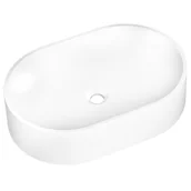 Umywalki - Umywalka konglomeratowa Bonn White 60 x 40 Axis - miniaturka - grafika 1