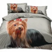 Pościel - KOMPLET POŚCIELI 160x200 DWIE POSZEWKI NA PODUSZKI POŚCIEL YORK PIES PIESEK - miniaturka - grafika 1