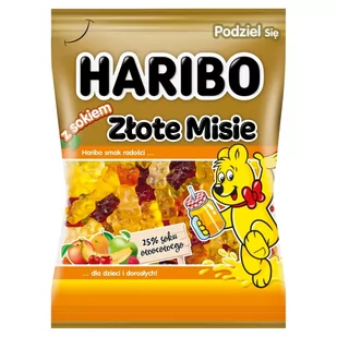 Haribo Złote Misie Żelki owocowe z sokiem 160 g - Żelki - miniaturka - grafika 1