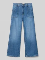 Spodnie i spodenki dla dziewczynek - Jeansy z wpuszczanymi kieszeniami - miniaturka - grafika 1