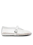 Baleriny - Badura Baleriny MIMOSA-SLT-24067P-52 Biały - miniaturka - grafika 1