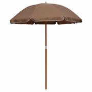 Parasole ogrodowe - vidaXL Parasol na stalowym słupku, 180 cm, kolor taupe vidaXL - miniaturka - grafika 1