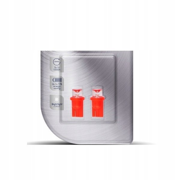 Żarówka LED W5W 12V Dioda LED CZERWONA walcowana 2szt