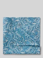 Krawaty i muchy męskie - Poszetka z jedwabiu ze wzorem na całej powierzchni - miniaturka - grafika 1