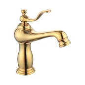 Baterie umywalkowe - Mexen Vela bateria umywalkowa, złota - 744500-50 - miniaturka - grafika 1