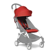 Akcesoria do wózków - Babyzen YOYO 6 + + Red czarna ramka zestaw tekstyliów - miniaturka - grafika 1