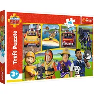 Puzzle - Puzzle 24 maxi Strażak Sam i przyjaciele TREFL - miniaturka - grafika 1
