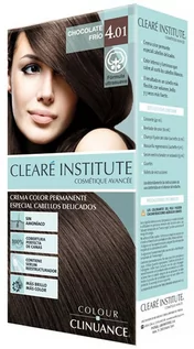 Farby do włosów i szampony koloryzujące - Farba kremowa z utleniaczem Cleare Institute Colour Clinuance 4.01 Cold Chocolate 170 ml (8429449031222) - grafika 1