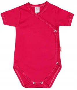 Body KOPERTOWE K/R 100% Bawełna RÓŻ AMARANT r 68 KLEKLE - Body dla niemowląt - miniaturka - grafika 1