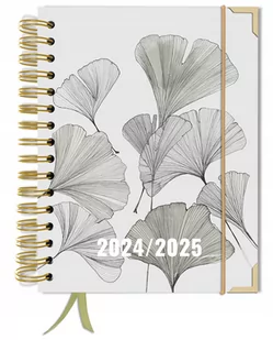 Kalendarz 2024-2025 organizer 2dni=1strona A5+ książkowy dowolny miesiąc - Kalendarze - miniaturka - grafika 1