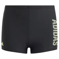 Kąpielówki dla chłopców - adidas Bokserki do pływania dla chłopców, 8-9 lat, czarne, Czarny, 18 miesi?cy - miniaturka - grafika 1