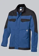 Paski - BP 2432-820-1332-64/66n kurtka robocza, stójka, ukryty zamek błyskawiczny i pasek na zatrzask, 320,00 g/m², królewska niebieska/czarna, 64/66N - miniaturka - grafika 1