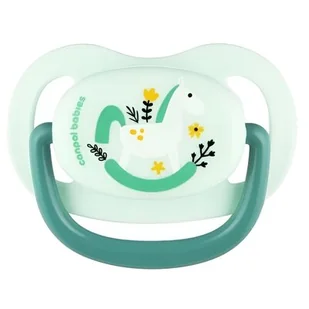 Smoczek CANPOL BABIES Toys 6-18 m Zielony - Smoczki do butelek - miniaturka - grafika 1
