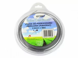 Geko ŻYŁKA DO PODKASZARKI ZBROJONA KWADRAT 2,4MMX50M 10/20 G73967 GEKO vx1412 - Akcesoria do kos i kosiarek - miniaturka - grafika 1
