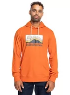 Bluzy męskie - Quiksilver QS Gradient Góry Bluza Męska Brązowy XXL - miniaturka - grafika 1