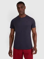 Koszulki sportowe męskie - 4F Koszulka treningowa szybkoschnąca męska - granatowa M - miniaturka - grafika 1
