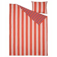 Pościel dla dzieci - Ikea Barndrom Komplet pościeli różowy czerwony/wzór w paski,150x200/50x60 - miniaturka - grafika 1