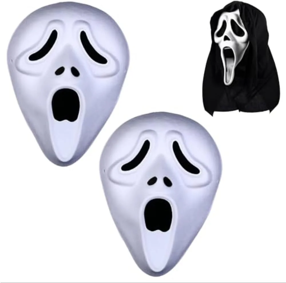 MASKA DUCH 2SZT HALLOWEEN HORROR STRASZNA LATEKSOWA DLA DOROSŁYCH IMPREZY