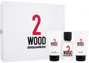 Zestawy kosmetyków damskich - Zestaw Dsquared2 2 Wood Woda toaletowa 50 ml + żel pod prysznic 50 ml + żel do ciała 50 ml (8011003877270) - miniaturka - grafika 1