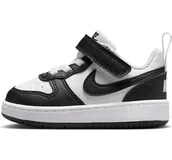 Buty dla dziewczynek - Nike Niemowlęta chłopcy Court Borough Low Recraft buty dla niemowląt i małych dzieci, biały/czarny, 19,5 EU, biały/czarny, 19.5 EU - miniaturka - grafika 1