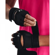 Rękawiczki - Damskie rękawiczki treningowe Under Armour W's Weightlifting Gloves - czarne - UNDER ARMOUR - miniaturka - grafika 1