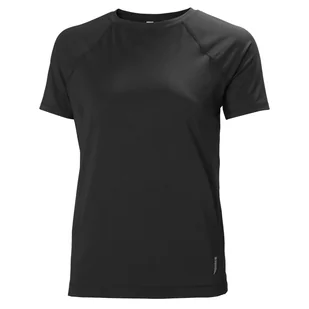 Damska Koszulka z krótkim rękawem HELLY HANSEN W TECH TRAIL SS T-SHIRT 48514_991 – Czarny - Koszulki i topy damskie - miniaturka - grafika 1