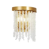 Lampy ścienne - LAMPA ŚCIENNA KINKIET KRYSZTAŁOWY MOSIĘŻNY BALMENA W2 - miniaturka - grafika 1