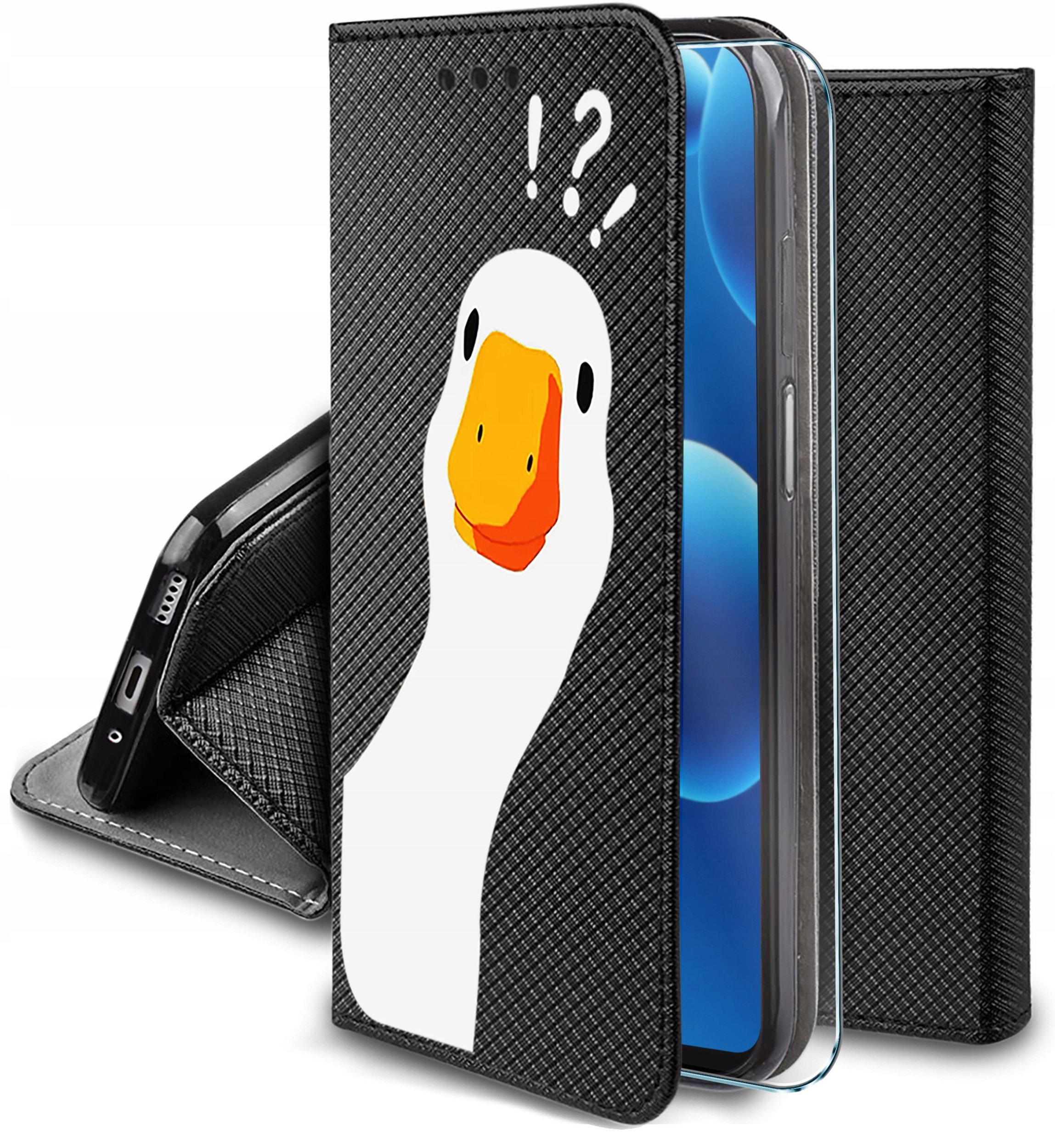Etui do Samsung A26 5G MAGNET WZORY CASE PORTFEL + SZKŁO OCHRONNE 9H