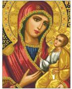 Kolorowanki, wyklejanki - Matka Boża Iwierska z Dzieciątkiem mozaika diamentowa - miniaturka - grafika 1