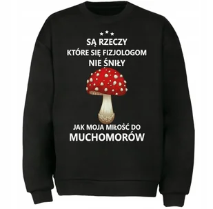 BLUZA MOJA MIŁOŚĆ DO MUCHOMOR CZERWONY ŚMIESZNY PREZENT - Bluzy męskie - miniaturka - grafika 1