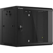 Szafy rack - Lanberg Szafa wisząca 19 cali 9U 570X450 CZARNA SZYBKI MONTAŻ WFFA-5409-10B - miniaturka - grafika 1