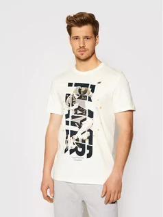 Koszulki męskie - 4F T-Shirt H4L21-TSM011 Biały Regular Fit - grafika 1